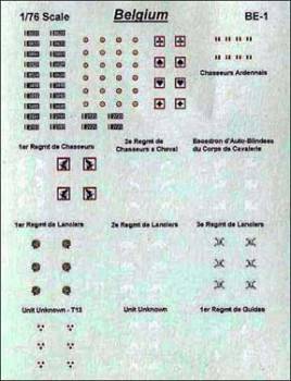 Belgian 1940 AFV Markings