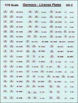 German Vehicle License Plates