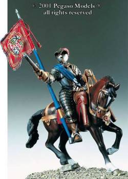 Mounted Savoia Standard Bearer 1587