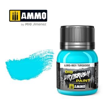 Dio Drybrush Paint - Turquoise 40ml