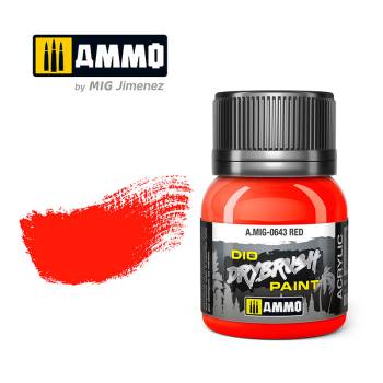 Dio Drybrush Paint - Red 40ml