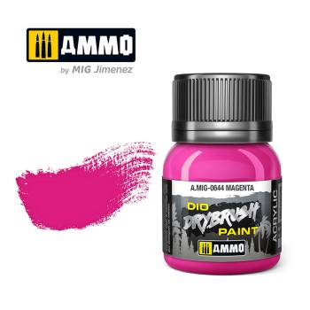 Dio Drybrush Paint - Magenta 40ml