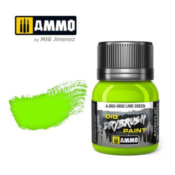 Dio Drybrush Paint - Lime Green 40ml