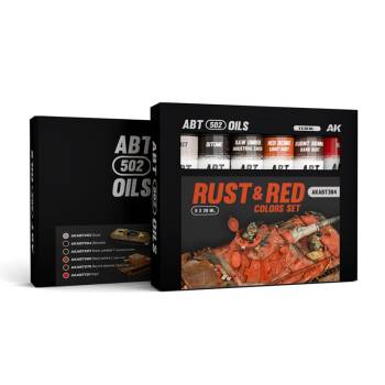 Abteilung 502 Modeling Oil Paint Set - Rust & Red Weathering Set (6 Colors)