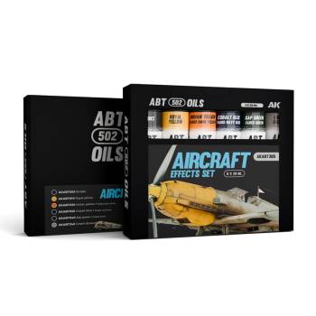 Abteilung 502 Modeling Oil Paint Set - Aircraft Effects Weathering Set (6 Colors)