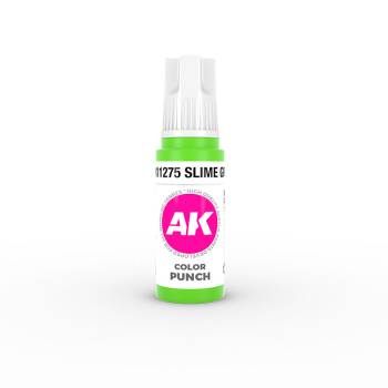 AK Interactive Color Punch Slime Green 3rd Generation Acrylic Paint