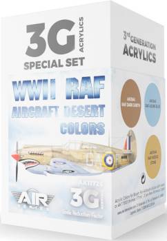 Air Series WWII RAF Aircraft Desert Colors 3rd Generation Acrylic Paint Set