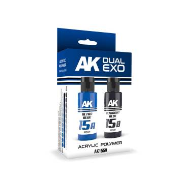 Dual Exo: Ultra Blue & Almirant Blue Acrylic Paint Set 60ml Bottles