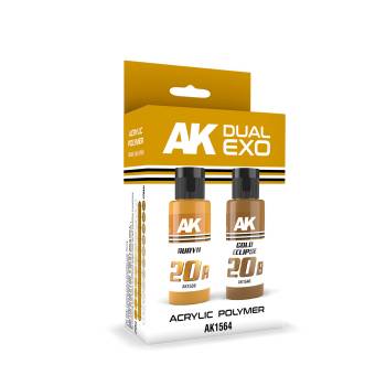 Dual Exo: Auryn & Gold Eclipse Acrylic Paint Set 60ml Bottles