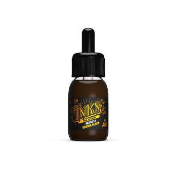 AK Interactive Acrylic Ink - Brown Black