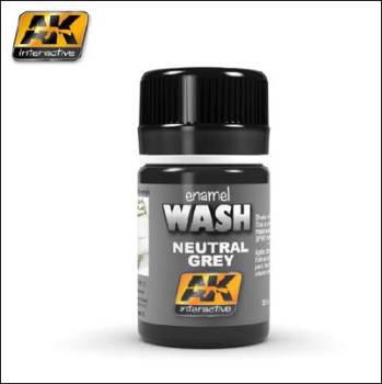 AK Interactive Neutral Grey Enamel Wash 35ml Bottle