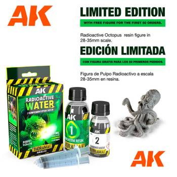 AK Interactive Diorama Series: Resin Radioactive Water 2 Components Epoxy Resin 180ML