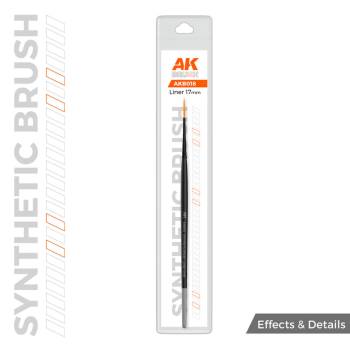 AK Interactive Effects & Details Brushes - Synthetic Brush Liner 17mm