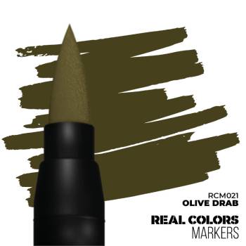 Real Colors Acrylic Paint Markers Olive Drab