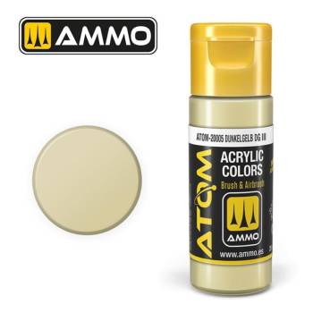 Ammo By Mig ATOM Acrylic Paint: Dunkelgelb DG III