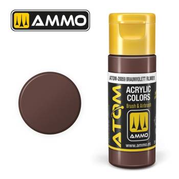 Ammo By Mig ATOM Acrylic Paint: Braunviolett RLM81