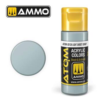 Ammo By Mig ATOM Acrylic Paint: Light Ghost Gray