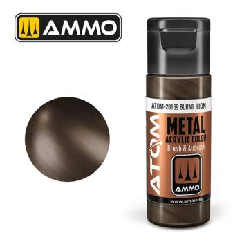 Ammo By Mig ATOM Acrylic Paint: Metallic Burnt Iron