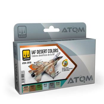 Ammo By Mig ATOM Acrylic Paint Set: IAF Desert Acrylic Paint Set