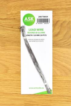 ASK Lead Wire - Round 0.6 mm x 120 mm (20 pcs)