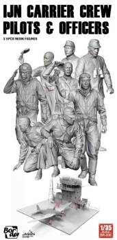 IJN Carrier Crew Pilots & Officers Resin Figures Set