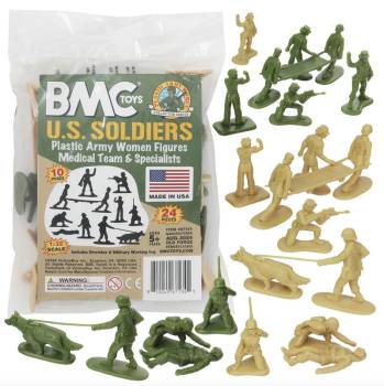 BMC PLASTIC ARMY WOMEN Medical & Support - OD & Tan 24pc