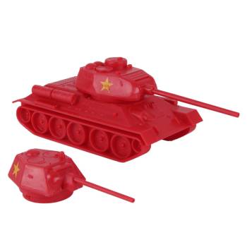 BMC Classic WWII Soviet T-34 Tank Red