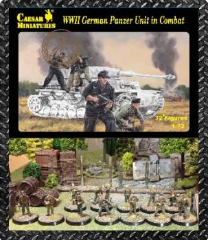 WWII German Panzer Unit in Combat