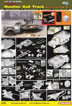 SdKfz3a Maultier Half Track w/3.7cm FlaK 37