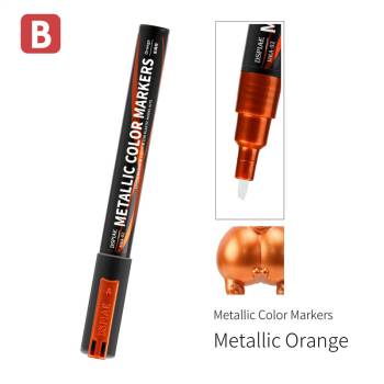 Dspiae Super Metallic Color Markers - Metallic Orange