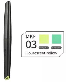 Dspiae Fluorescent Yellow Soft Tip Acrylic Paint Marker