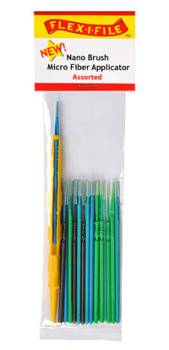 Nano Brushes Assorted (24) w/Applicator Handle