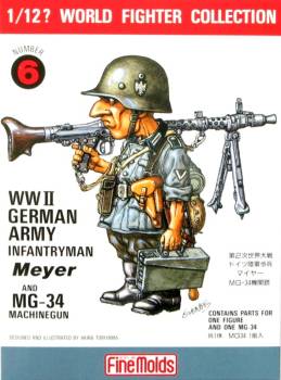 WWII German Infantryman with MG34 