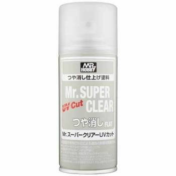 Mr. Super Clear UV Cut Flat Spray (170ml)