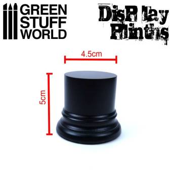 Round Display Plinth 4.5 cm - Black