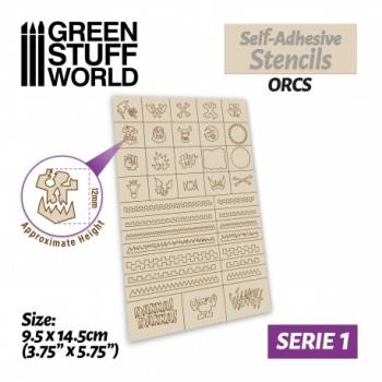 Self-Adhesive Stencils - Orcs