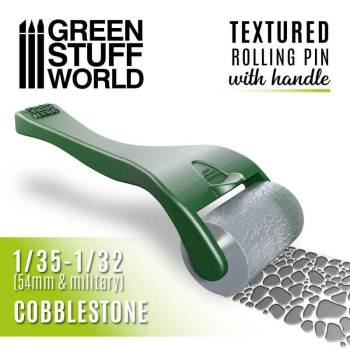 Rolling Pin with Handle - Cobblestone