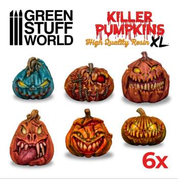 Large Killer Pumpkins Resin Set