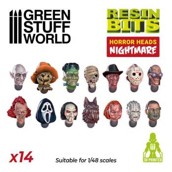 Nightmare Horror Heads Resin Set