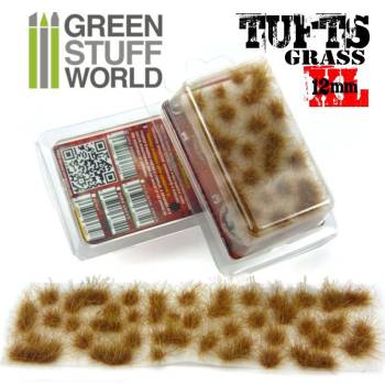 Green Stuff World Static Grass Tufts XL - 12mm self-adhesive - Dry Brown