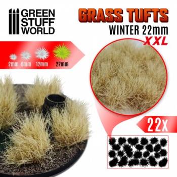 Green Stuff World Static Grass Tufts XXL - 22mm Self-Adhesive - Winter