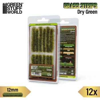 Green Stuff World Grass Strips 12 mm - Dry Green