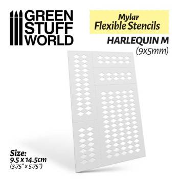 Flexible Stencils - HARLEQUIN M (9x5mm)