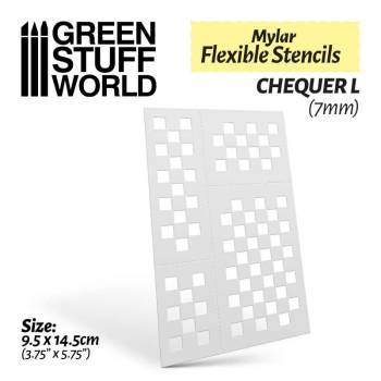 Flexible Stencils - CHEQUER L (7mm)