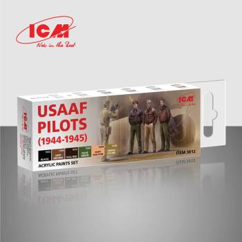 ICM USAAF Pilots (1944-1945) Acrylic Paint Set