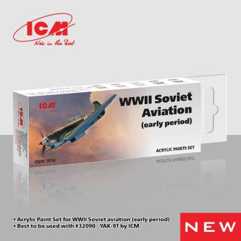 ICM WWII Soviet Aviation Early Period Acrylic Paint Set