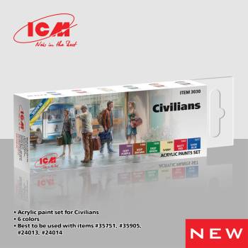 ICM Civilians Acrylic Paint Set