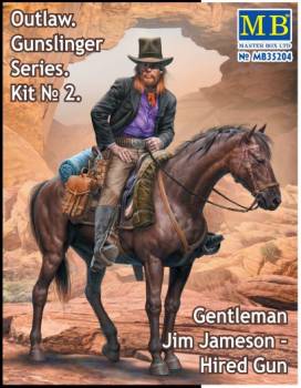 Outlaw Gunslinger: Gentleman Jim Jameson Hired Gun on Horse