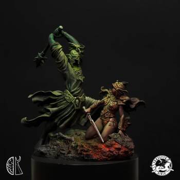 Monument Miniatures - Eowyn vs. the Nazgul Lord