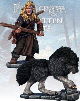 Frostgrave: Barbarian Tracker & War Hound